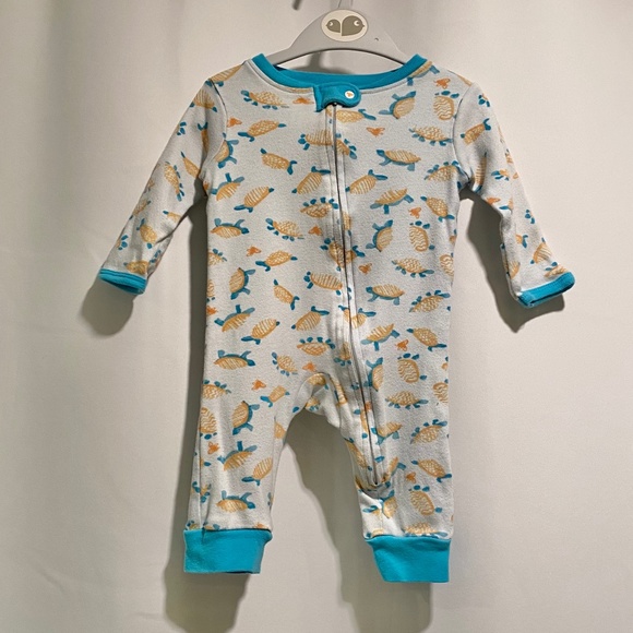GUC Burt’s Bees Baby Turtles Romper - Picture 1 of 3